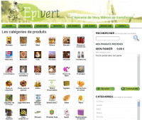 Vente en ligne epicerie Epivert